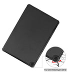 Litch Skin PU Leather Tri-fold Stand Shell for Lenovo Chromebook Duet Tablet Case