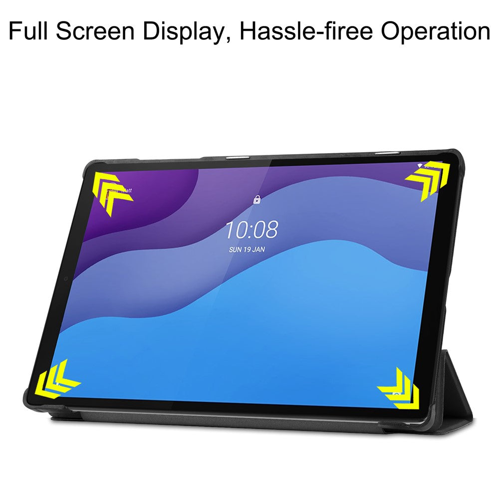 Tri-fold Leather Stand Tablet Case Narrow Bezel Multi-Color Tablet Cover for Lenovo Tab M10 HD Gen 2 TB-X306F/TB-X306X
