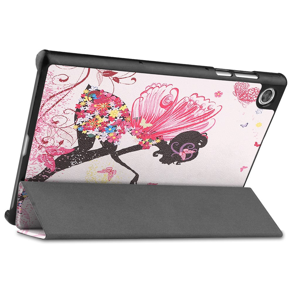 Dustproof Pattern Printing PU Leather Tri-fold Stand Tablet Case for Lenovo Tab M10 HD Gen 2 TB-X306F / TB-X306X
