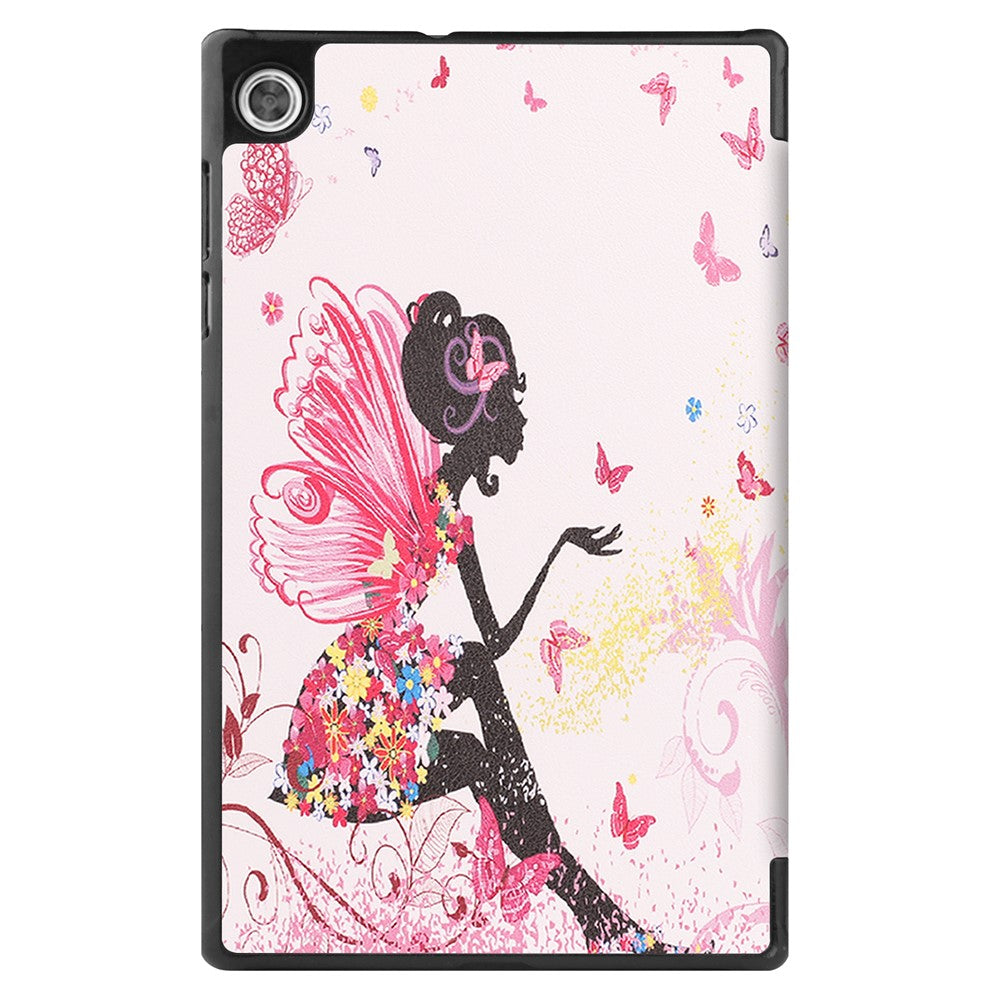 Dustproof Pattern Printing PU Leather Tri-fold Stand Tablet Case for Lenovo Tab M10 HD Gen 2 TB-X306F / TB-X306X