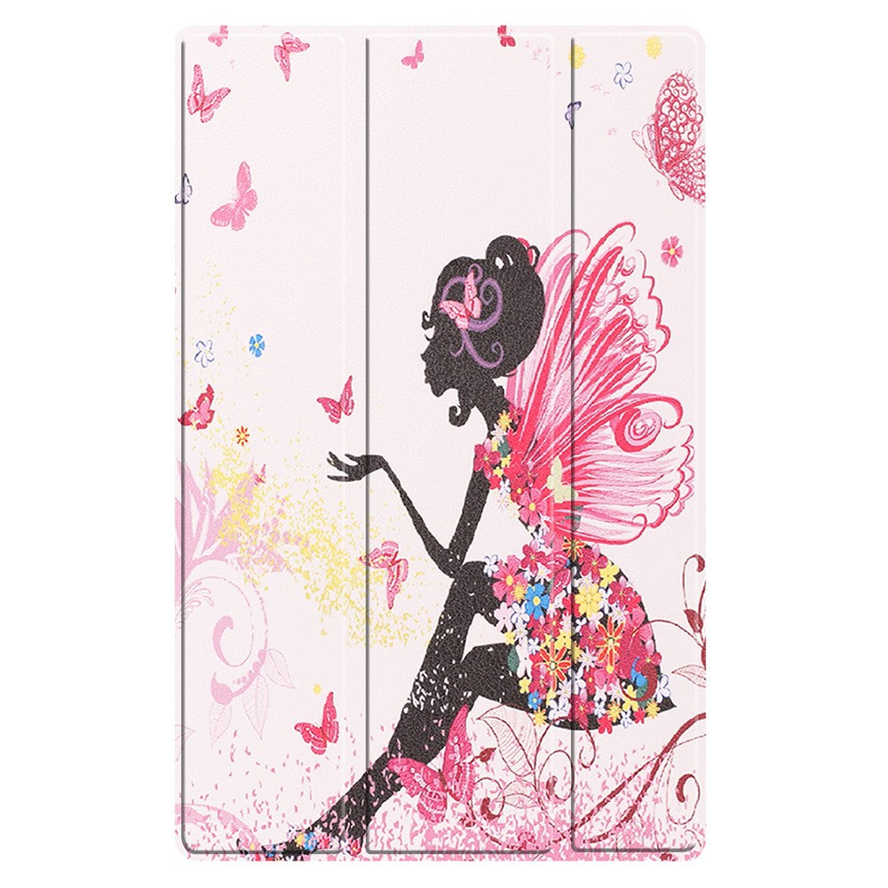 Dustproof Pattern Printing PU Leather Tri-fold Stand Tablet Case for Lenovo Tab M10 HD Gen 2 TB-X306F / TB-X306X