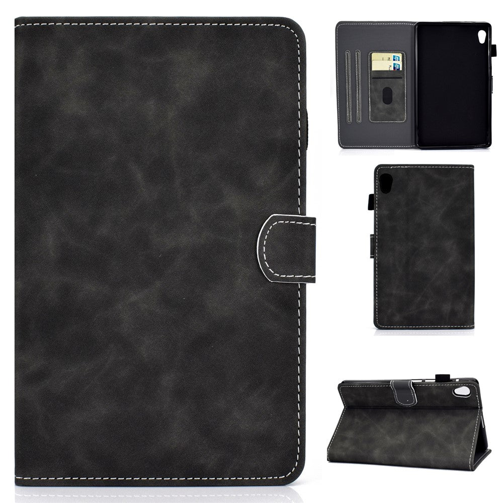Microfiber Leather with Stand Case and Card Slots for Lenovo Tab M10 HD Gen 2 X306X