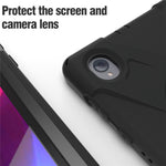 PC + Silicone Case with Kickstand Shoulder Strap for Lenovo Tab M10 Plus (2020) / K10 (2021) TB-X606F / 606X / X6C6F / X6C6X / X6C6NBF