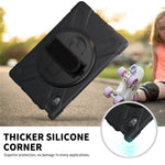 360° Rotary Kickstand Design PC + Silicone Tablet Case Shell for Lenovo Tab P11 Pro TB-J706F