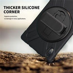 360° Rotary Kickstand Design PC + Silicone Tablet Case Shell for Lenovo Tab P11 Pro TB-J706F
