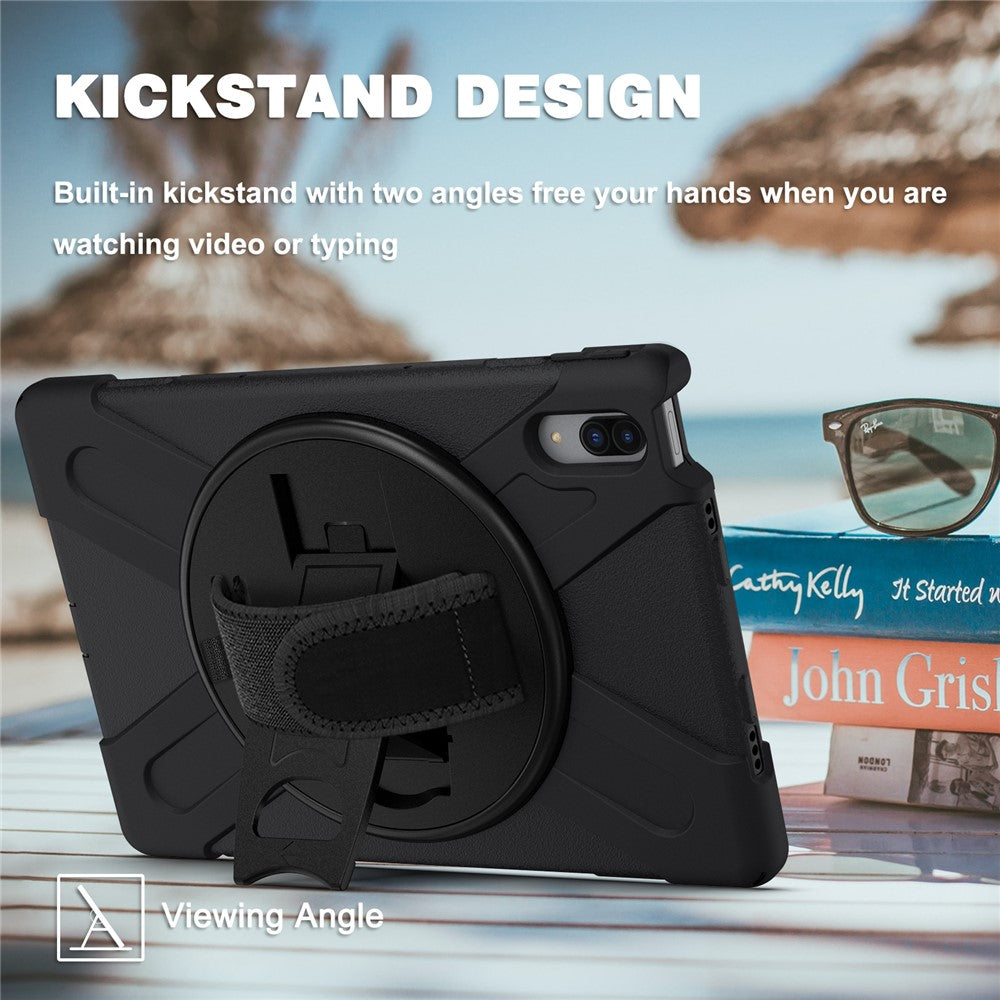 360° Rotary Kickstand Design PC + Silicone Tablet Case Shell for Lenovo Tab P11 Pro TB-J706F