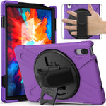 360° Rotary Kickstand Design PC + Silicone Tablet Case Shell for Lenovo Tab P11 Pro TB-J706F