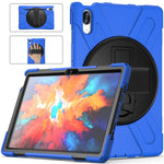 360° Rotary Kickstand Design PC + Silicone Tablet Case Shell for Lenovo Tab P11 Pro TB-J706F