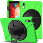 360° Rotary Kickstand Design PC + Silicone Tablet Case Shell for Lenovo Tab P11 Pro TB-J706F