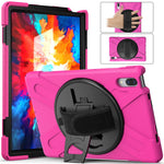 360° Rotary Kickstand Design PC + Silicone Tablet Case Shell for Lenovo Tab P11 Pro TB-J706F