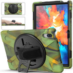 360° Rotary Kickstand Design PC + Silicone Tablet Case Shell for Lenovo Tab P11 Pro TB-J706F