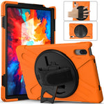 360° Rotary Kickstand Design PC + Silicone Tablet Case Shell for Lenovo Tab P11 Pro TB-J706F