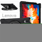 360 Degree Swivel Kickstand Design PC + Silicone Hybrid Protective Tablet Case + Shoulder Strap for Lenovo Tab P11 Pro TB-J706F