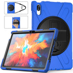 360 Degree Swivel Kickstand Design PC + Silicone Hybrid Protective Tablet Case + Shoulder Strap for Lenovo Tab P11 Pro TB-J706F