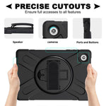 360° Swivel Kickstand  PC + Silicone Tablet Case Shell for Lenovo Tab M10 X306X