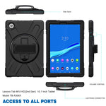 360° Swivel Kickstand  PC + Silicone Tablet Case Shell for Lenovo Tab M10 X306X