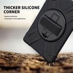 360° Swivel Kickstand  PC + Silicone Tablet Case Shell for Lenovo Tab M10 X306X