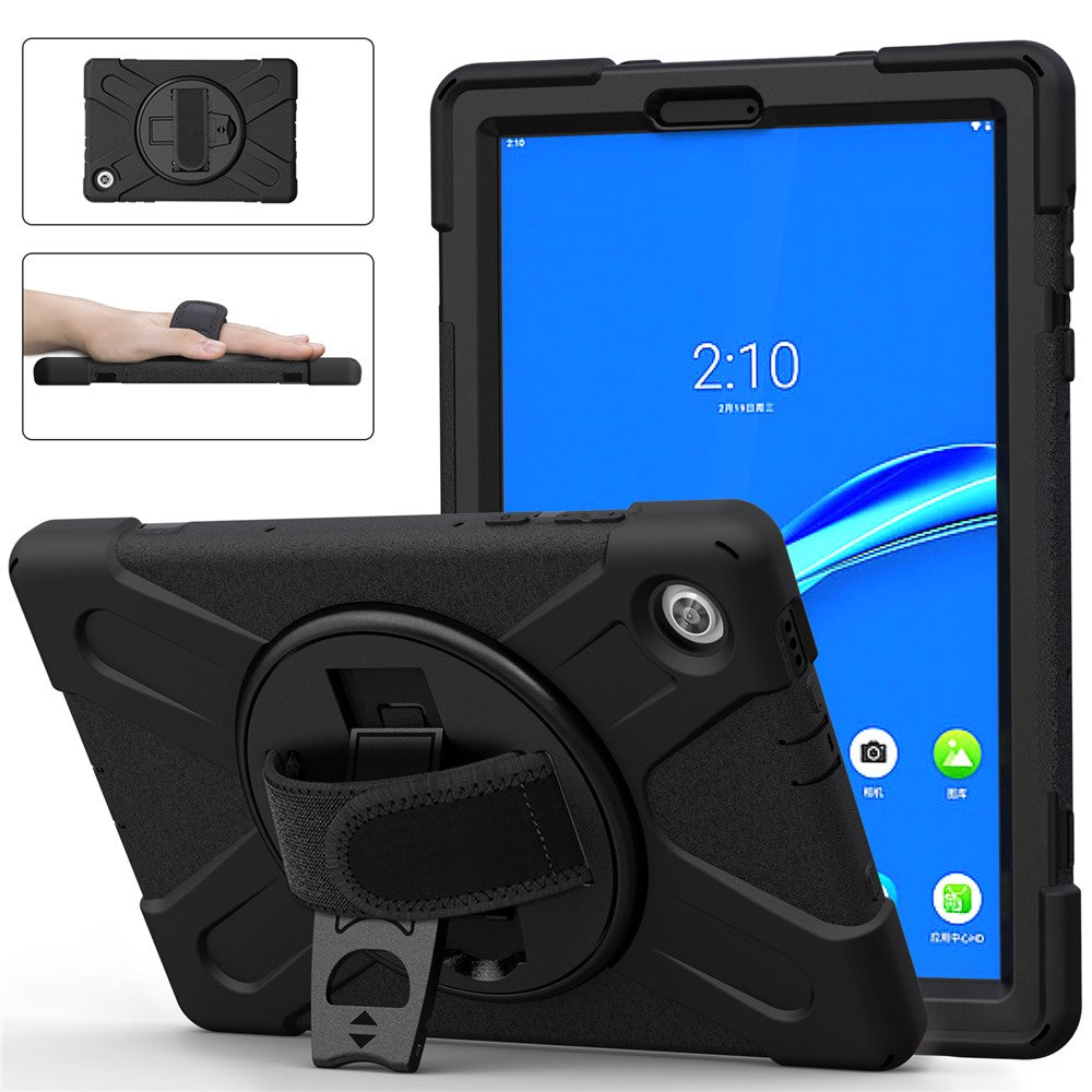 360° Swivel Kickstand  PC + Silicone Tablet Case Shell for Lenovo Tab M10 X306X
