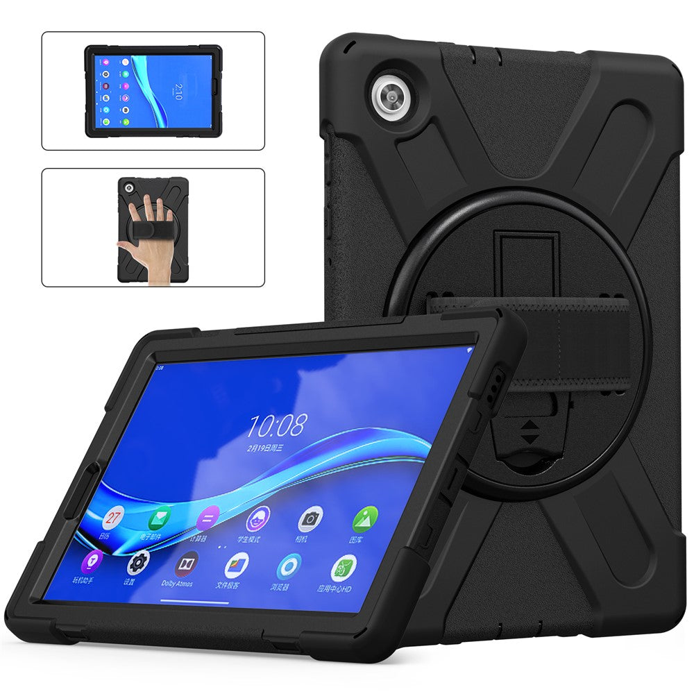 360° Swivel Kickstand  PC + Silicone Tablet Case Shell for Lenovo Tab M10 X306X