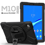 360° Swivel Kickstand  PC + Silicone Tablet Case Shell for Lenovo Tab M10 X306X