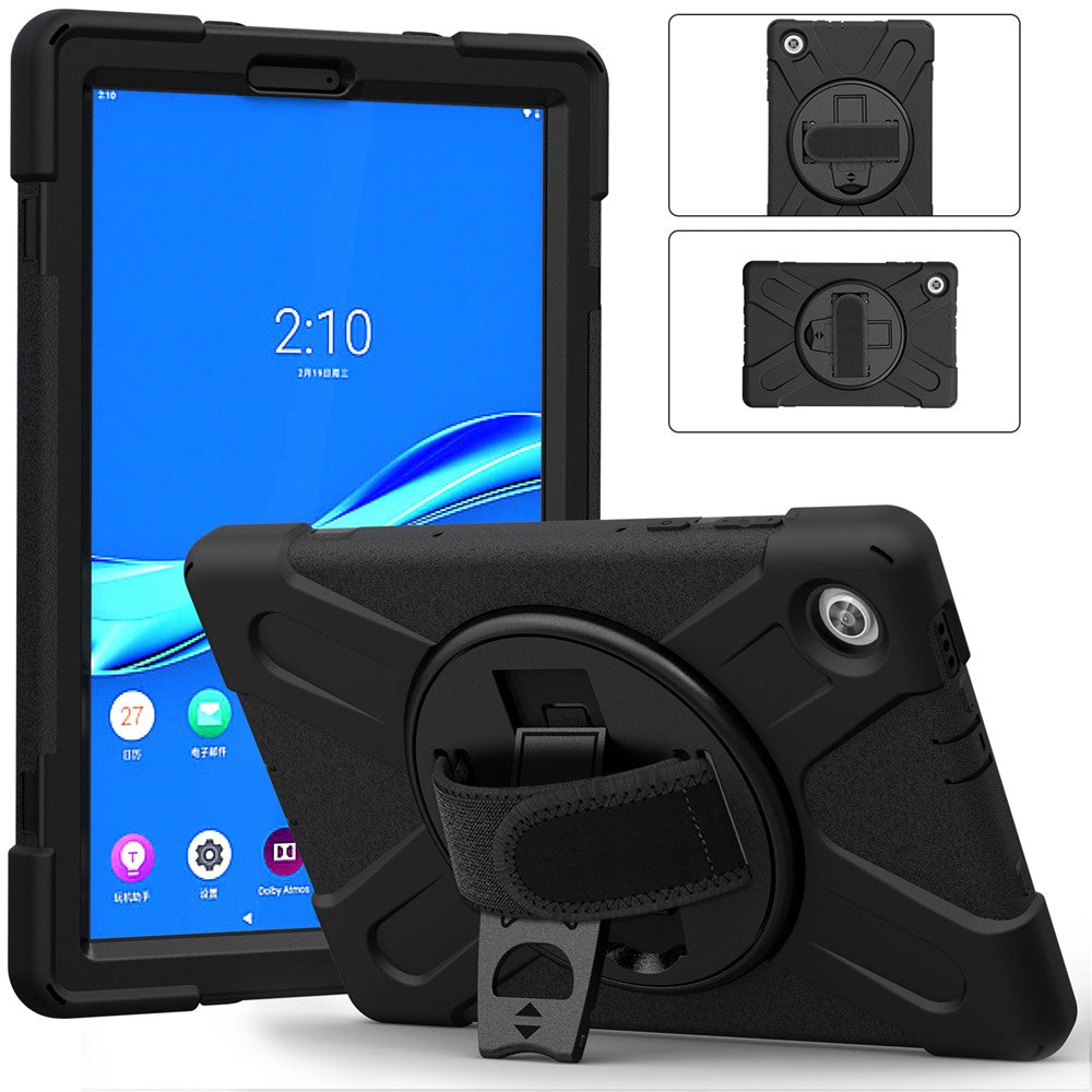 360° Swivel Kickstand  PC + Silicone Tablet Case Shell for Lenovo Tab M10 X306X