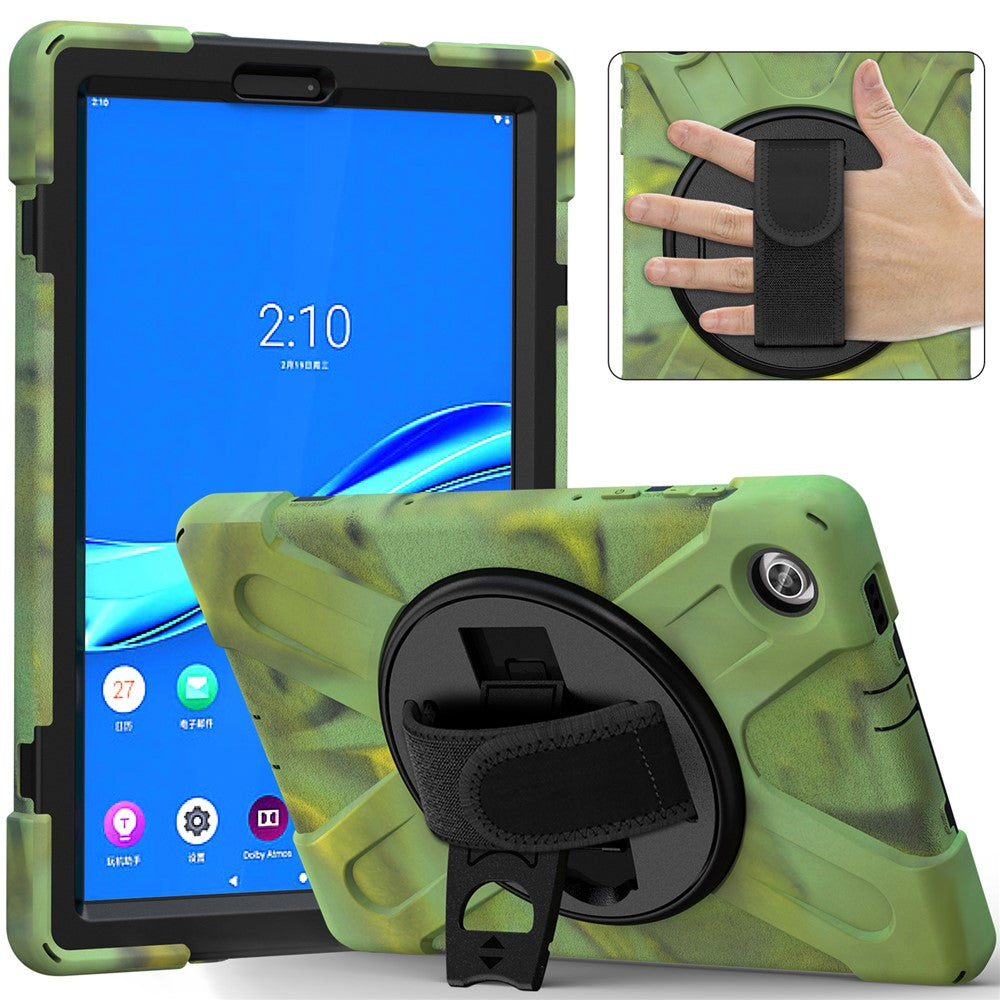 360° Swivel Kickstand  PC + Silicone Tablet Case Shell for Lenovo Tab M10 X306X