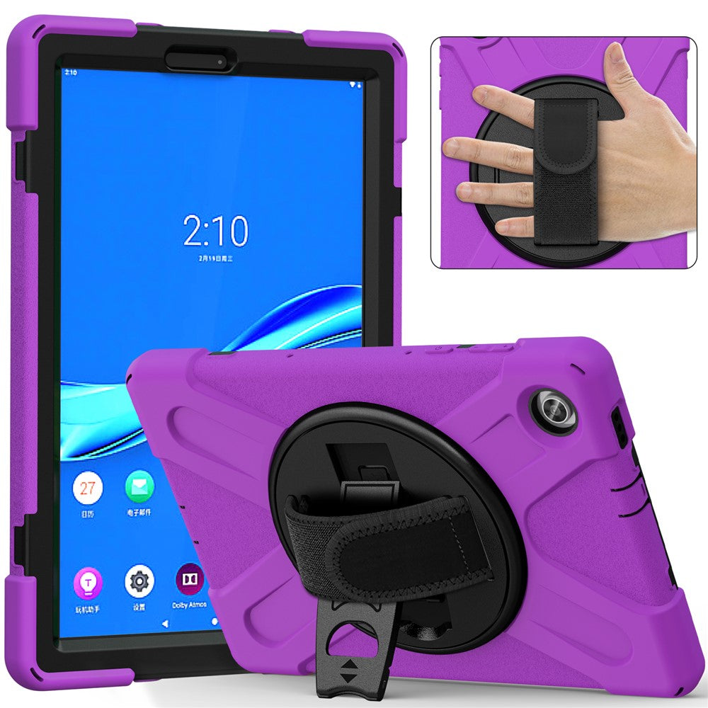 360° Swivel Kickstand  PC + Silicone Tablet Case Shell for Lenovo Tab M10 X306X