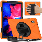 360 graders vridbart stödsfodral i PC + silikon med hybridsurfplatta och axelrem för Lenovo Tab P11 TB-J606F / Tab P11 5G / Tab P11 5G