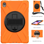 360 graders vridbart stödsfodral i PC + silikon med hybridsurfplatta och axelrem för Lenovo Tab P11 TB-J606F / Tab P11 5G / Tab P11 5G