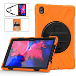360 graders vridbart stödsfodral i PC + silikon med hybridsurfplatta och axelrem för Lenovo Tab P11 TB-J606F / Tab P11 5G / Tab P11 5G