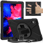 360 graders vridbart stödsfodral i PC + silikon med hybridsurfplatta och axelrem för Lenovo Tab P11 TB-J606F / Tab P11 5G / Tab P11 5G