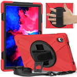 360 graders vridbart stödsfodral i PC + silikon med hybridsurfplatta och axelrem för Lenovo Tab P11 TB-J606F / Tab P11 5G / Tab P11 5G