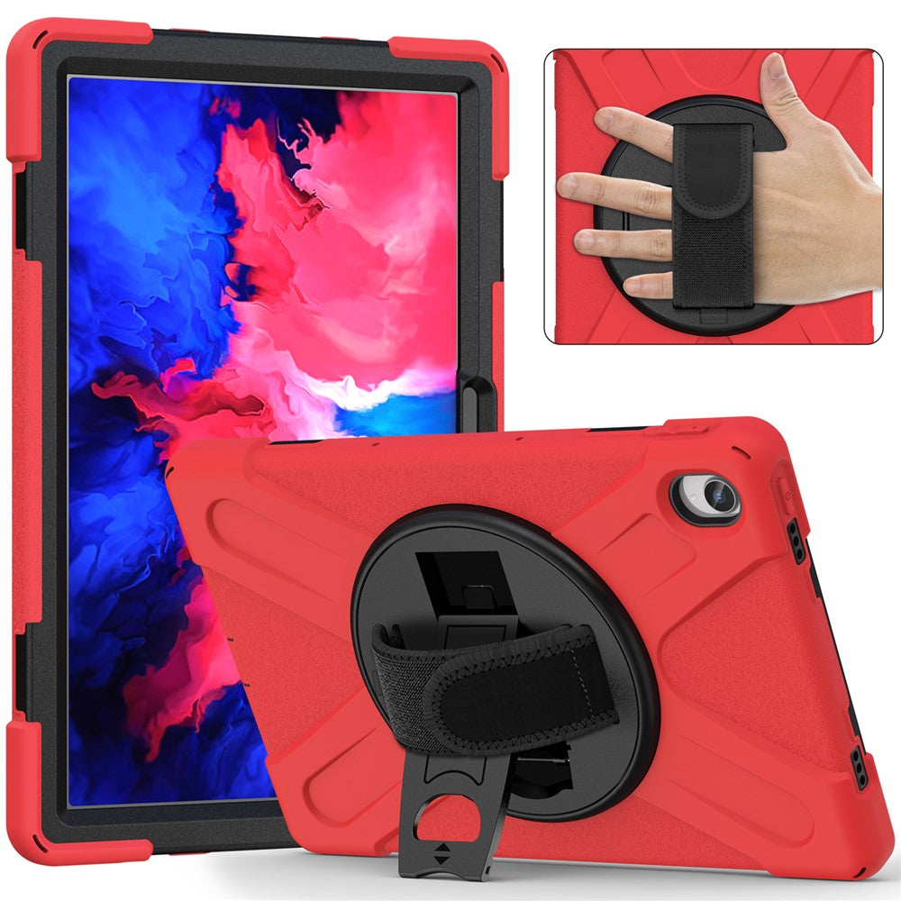 360° Rotary Kickstand Design PC + Silicone Tablet Case Shell for Lenovo Tab P11 TB-J606F / Tab P11 5G / Tab P11 Plus TB-J616