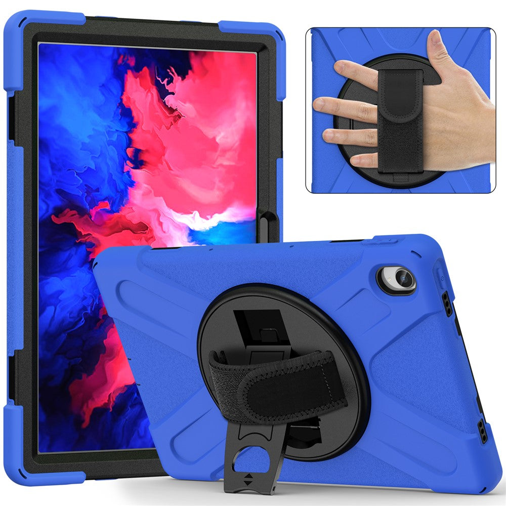 360° Rotary Kickstand Design PC + Silicone Tablet Case Shell for Lenovo Tab P11 TB-J606F / Tab P11 5G / Tab P11 Plus TB-J616