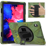 360° Rotary Kickstand Design PC + Silicone Tablet Case Shell for Lenovo Tab P11 TB-J606F / Tab P11 5G / Tab P11 Plus TB-J616