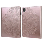 Imprinted Peafowl Flower Pattern Design Leather Tablet Wallet Stand Protective Shell for Lenovo Tab P11 TB-J606F / Tab P11 5G