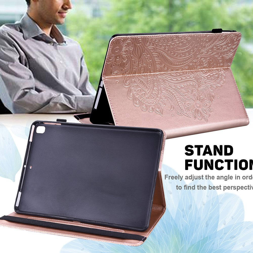 Imprinted Peafowl Flower Pattern Design Leather Tablet Wallet Stand Protective Shell for Lenovo Tab P11 TB-J606F / Tab P11 5G
