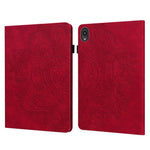 Imprinted Peafowl Flower Pattern Design Leather Tablet Wallet Stand Protective Shell for Lenovo Tab P11 TB-J606F / Tab P11 5G