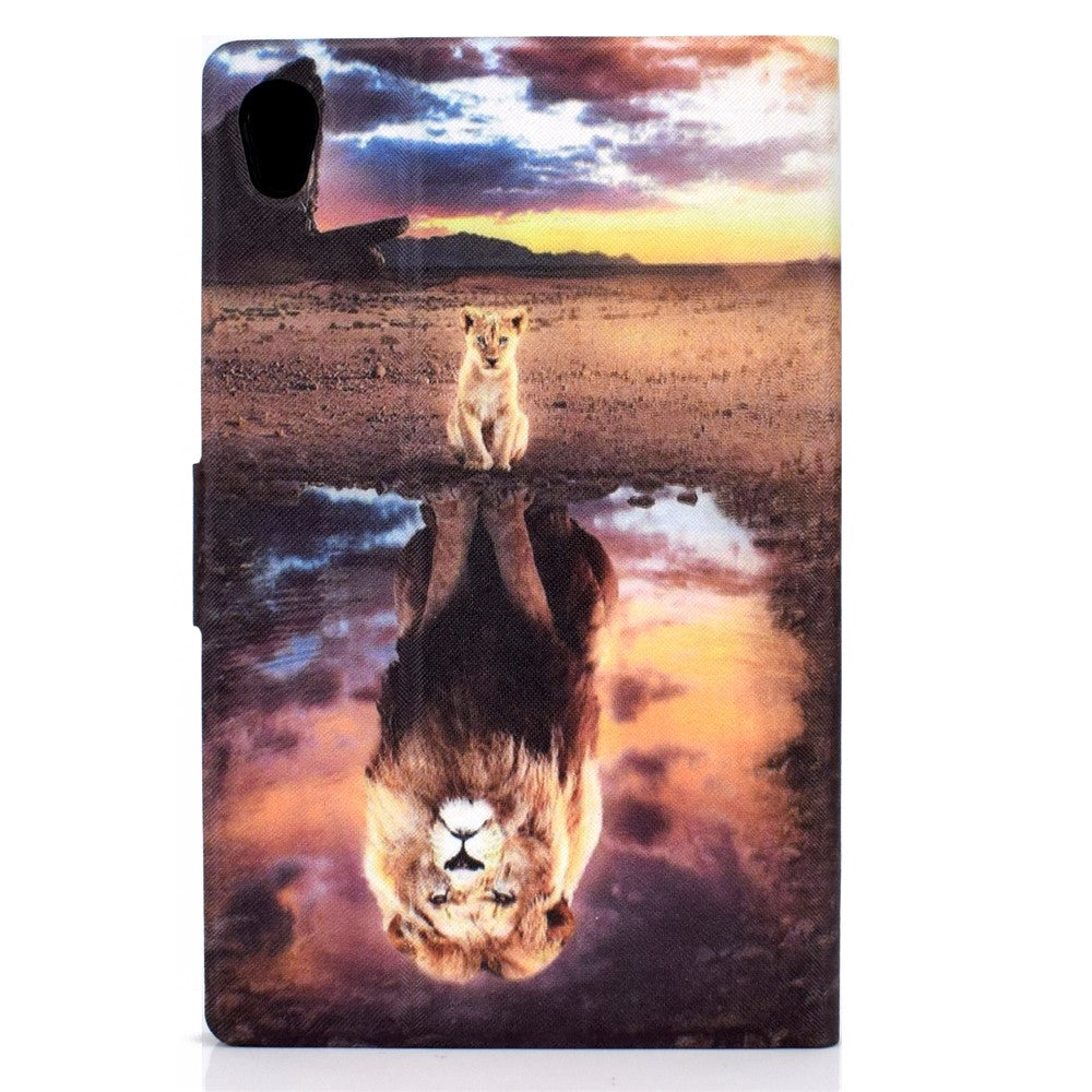 Shock-Proof Pattern Printing Leather Full Protection Tablet Case for Lenovo Tab M10 HD Gen 2 X306