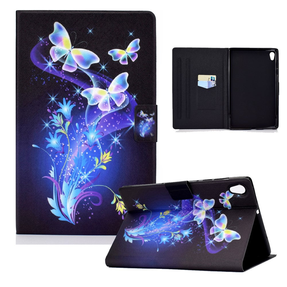 Shock-Proof Pattern Printing Leather Full Protection Tablet Case for Lenovo Tab M10 HD Gen 2 X306