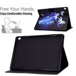 Mönstertryckdesign Läderskyddande, stötsäkert surfplattefodral för Lenovo Tab M10 TB-X605F