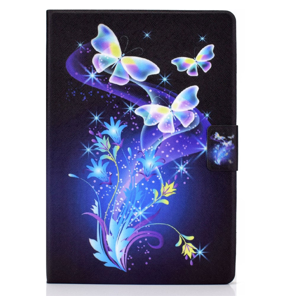 Mönstertryckdesign Läderskyddande, stötsäkert surfplattefodral för Lenovo Tab M10 TB-X605F