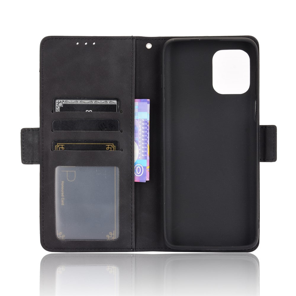 Multiple Card Slots Design Leather Phone Case Cover Wallet Stand for Motorola Edge S/Moto G100