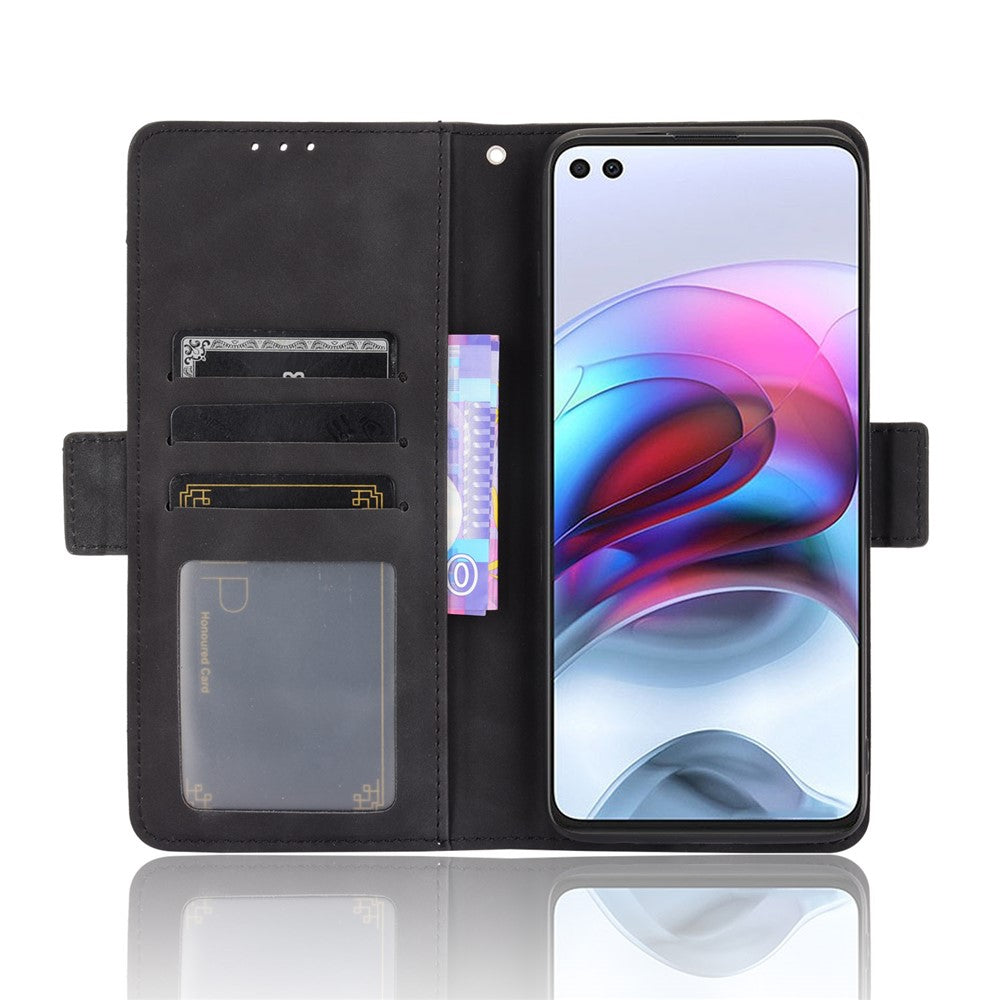 Multiple Card Slots Design Leather Phone Case Cover Wallet Stand for Motorola Edge S/Moto G100