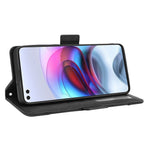 Multiple Card Slots Design Leather Phone Case Cover Wallet Stand for Motorola Edge S/Moto G100