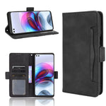 Multiple Card Slots Design Leather Phone Case Cover Wallet Stand for Motorola Edge S/Moto G100
