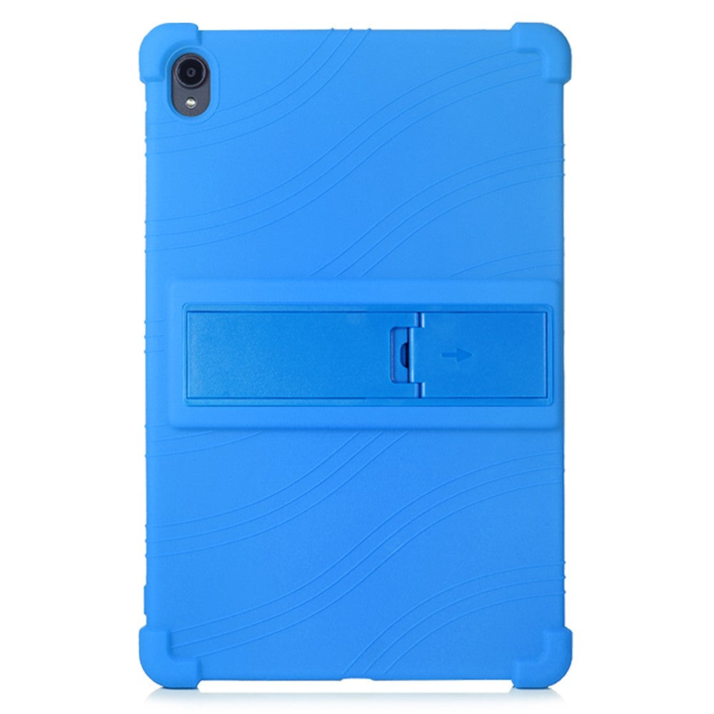 Flerfarvet silikoneetui med udtrækkeligt stativ, stødsikkert tabletetui til Lenovo Tab P11 / P11 5G 11 tommer TB-J606F / J606X