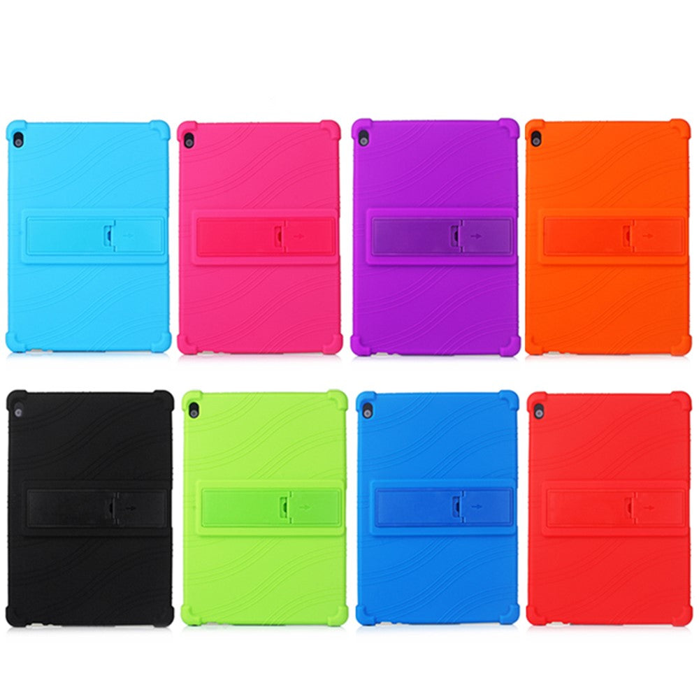 Slide-Out Kickstand Design Silicone Tablet Cover Case for Lenovo Tab M10 TB-X605F