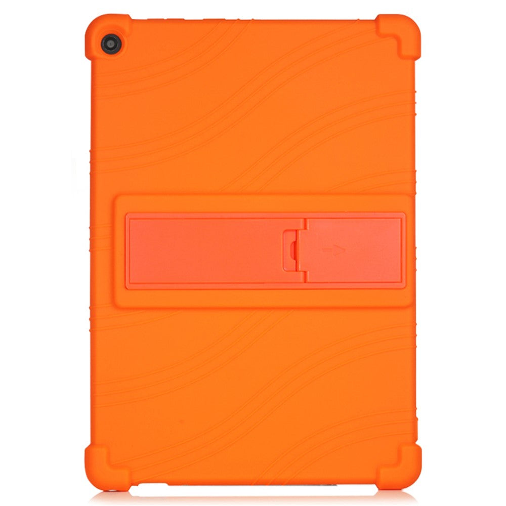 Slide-Out Kickstand Design Silicone Tablet Cover Case for Lenovo Tab M10 Plus X606