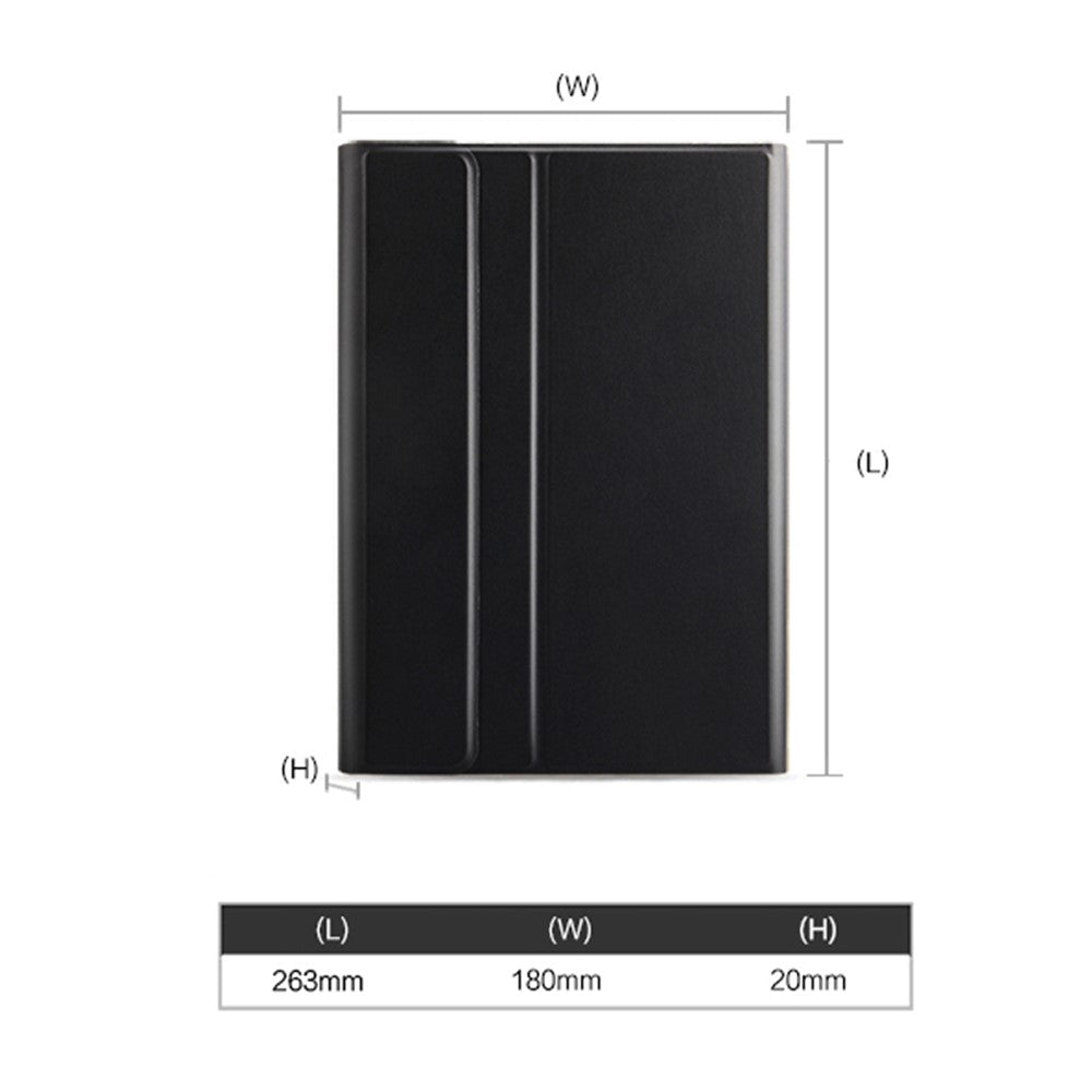 Til Lenovo Tab P11 TB-J606F / Tab P11 5G lædercover med aftageligt magnetisk trådløst tastatur (uden touchpad)